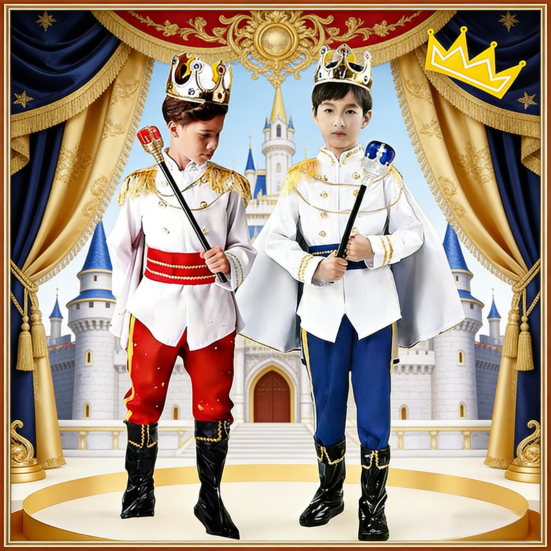เครื่องแต่งกายเจ้าชายสำหรับเด็ก ใช้ในการเล่นบทบาทและการแสดง