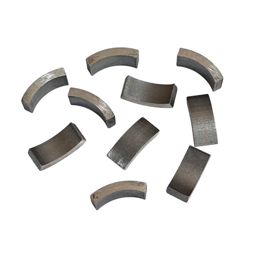 MATA QBLADE ธรรมดา Segment Bit 4 มม.P46 โค้ง Coring เจาะบิต 10 ชิ้นสีเทา