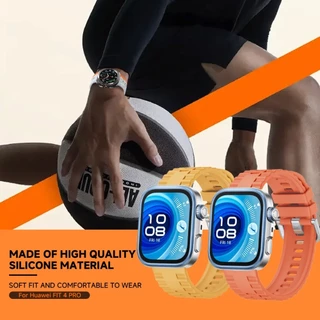 สายรัดซิลิโคน+เคสเพชรสําหรับ Huawei Fit 5Pro/4Pro/5/4 สร้อยข้อมือฝาครอบเกราะป้องกัน