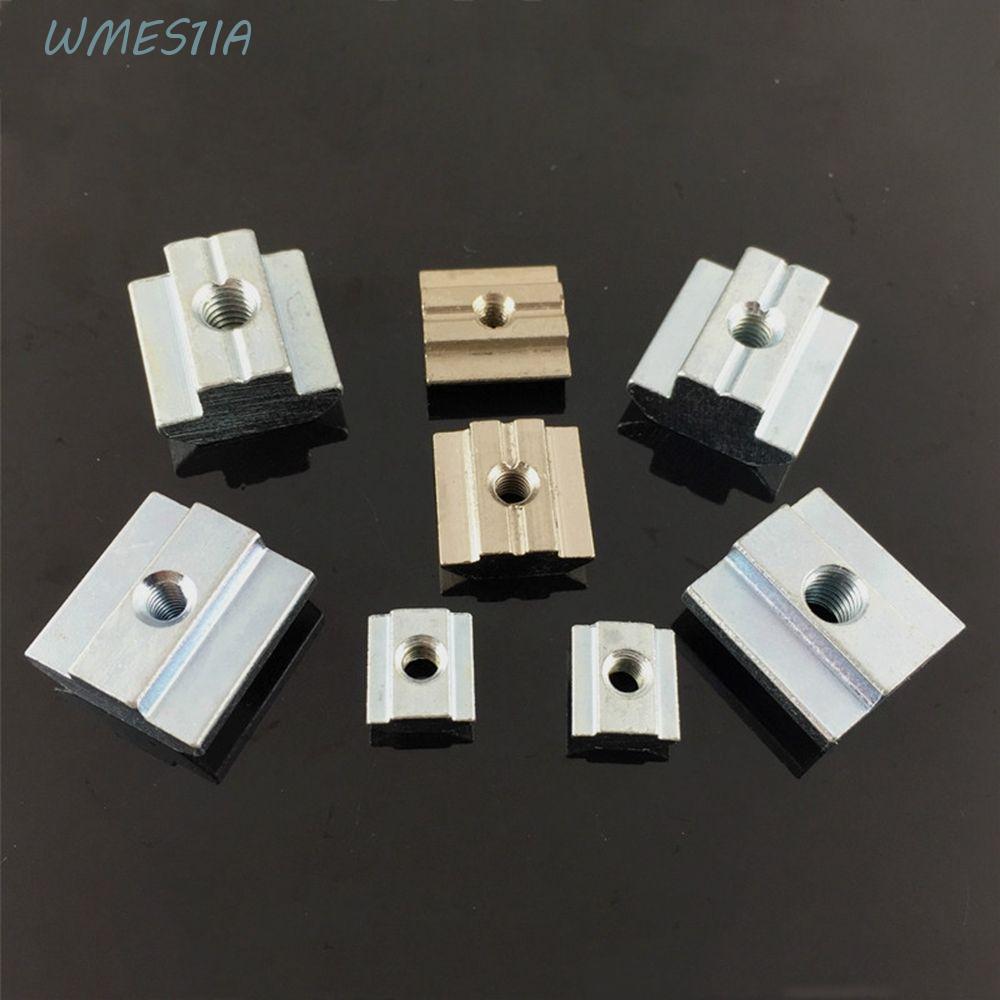 WMES1IA ค้อน Nut T-Track เลื่อน T Block Square 20PCS T Slot Nut