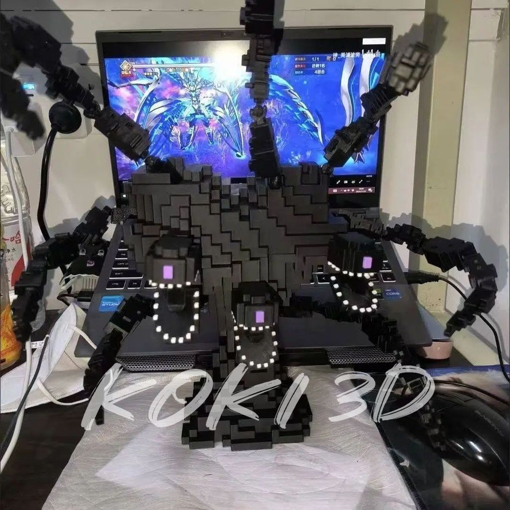 MC Minecraft Withered Storm Assembly Model การพิมพ์ 3D เจ้านายเกม สินค้า 3202