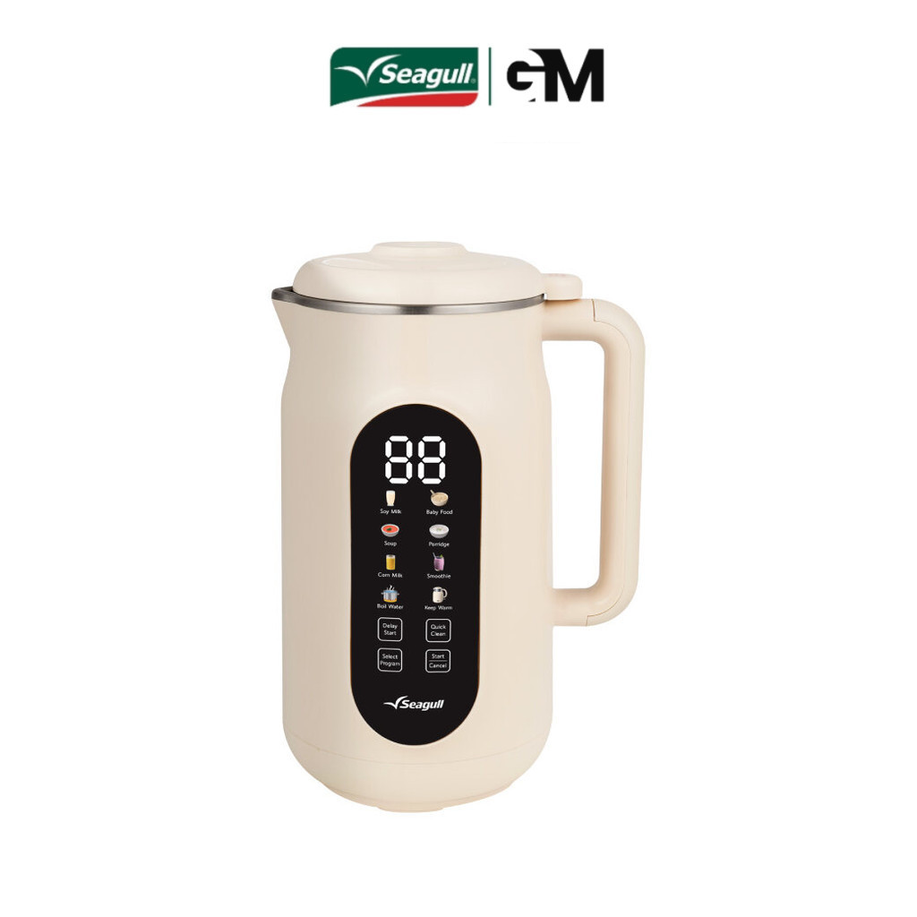 Seagull เครื่องทำน้ำเต้าหู้ รุ่น อีซี่ ไลฟ์ 1.2 ลิตร (ครีม) Easy Life Soy Milk Maker 1.2 L (Cream) เครื่องปั่นน้ำเต้าหู้