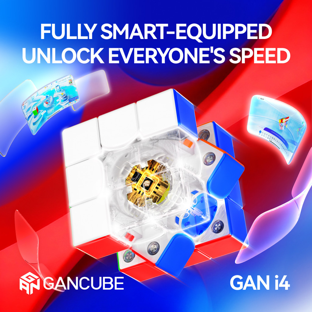 GAN I4 Maglev 3x3 Smart Cube UV Magnetic Magic Cube ความเร็วปริศนาของเล่น