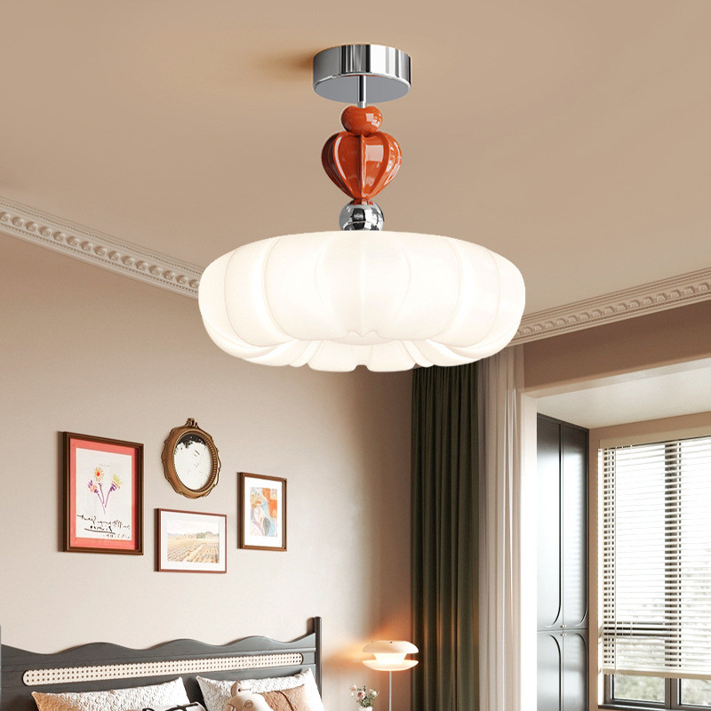 French-style vintage bedroom ceiling lamp, retro Bauhaus design2025New Artistic Designer Personalize