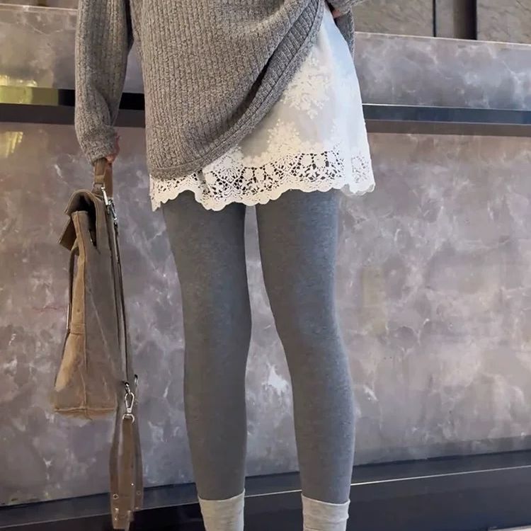 纯色蕾丝拼接裙帘百搭叠穿打底遮臀帘下摆神器高腰短裙打底屁帘The Hem of the Men's and Women's Skirts with a Fart Curtain26.3.2