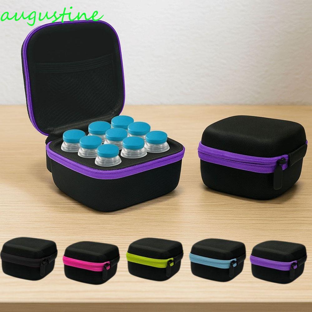 AUGUSTINE 9 Vials Storage Case,กันน้ํา 10ML Insulin Organizer,แบบพกพาสวมใส่ขนาดใหญ่ความจุEVA Insulin