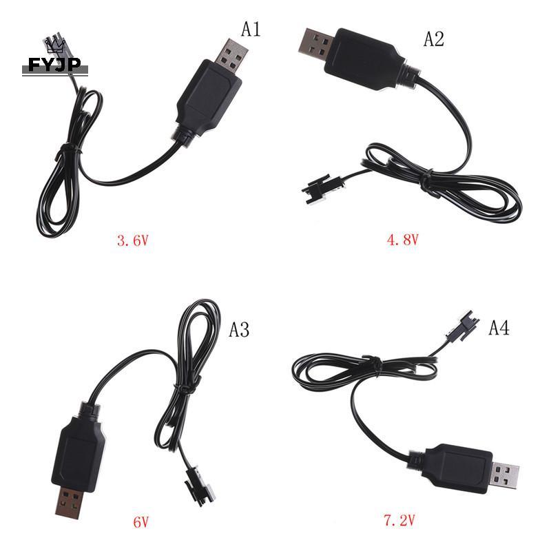 FYJP DC 3.6V-7.2V RC แบตเตอรี่ Pa USB Charger Adapter สําหรับรีโมทคอนโทรลรถ [JP]