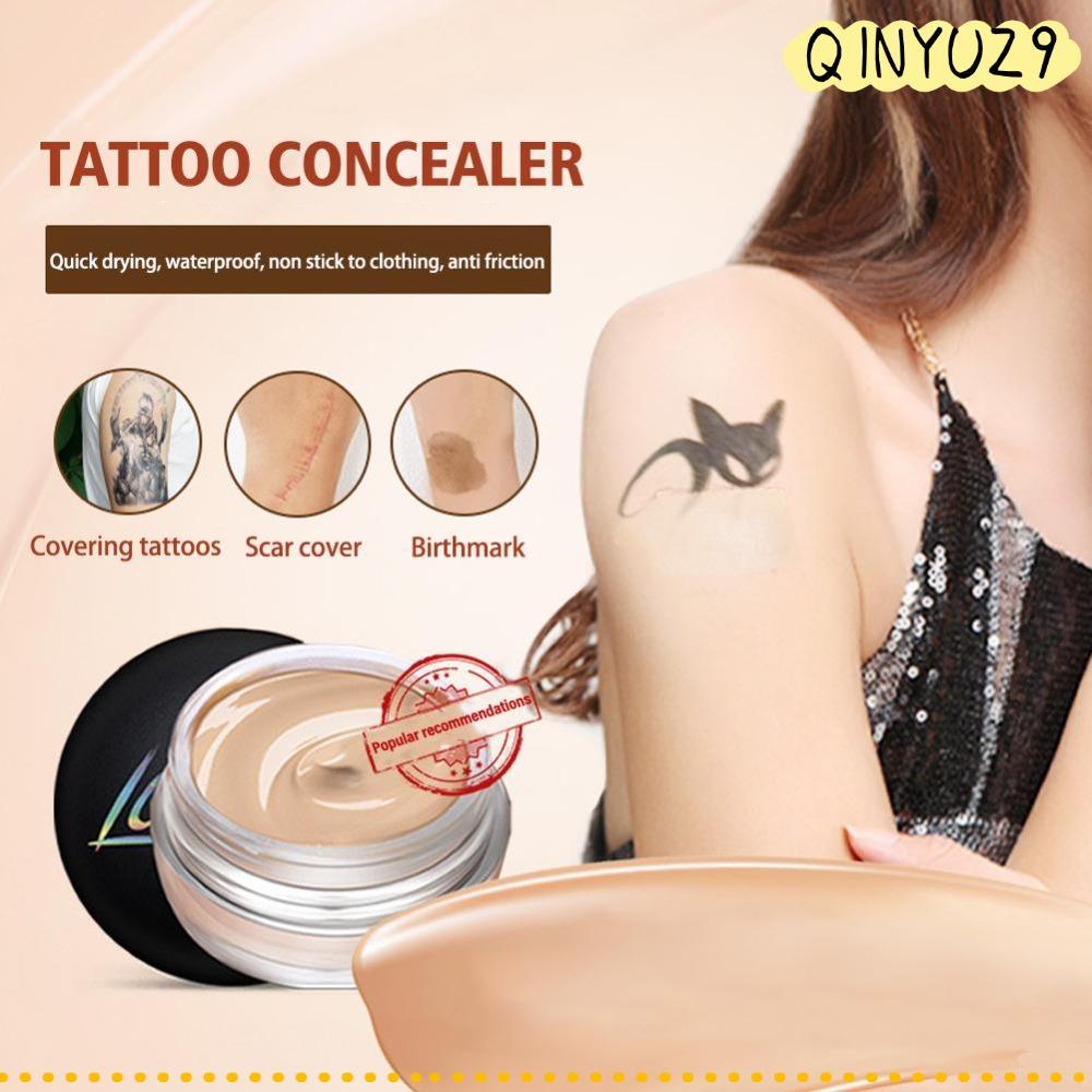 QINYUZ9QX Tattoo CONCEALER, ยาวกันน้ําทาผิวสิวคอนซีลเลอร์,แบบพกพาแห้งเร็ว 2 สีไม่มีรอยเปื้อนรอยแผลเป