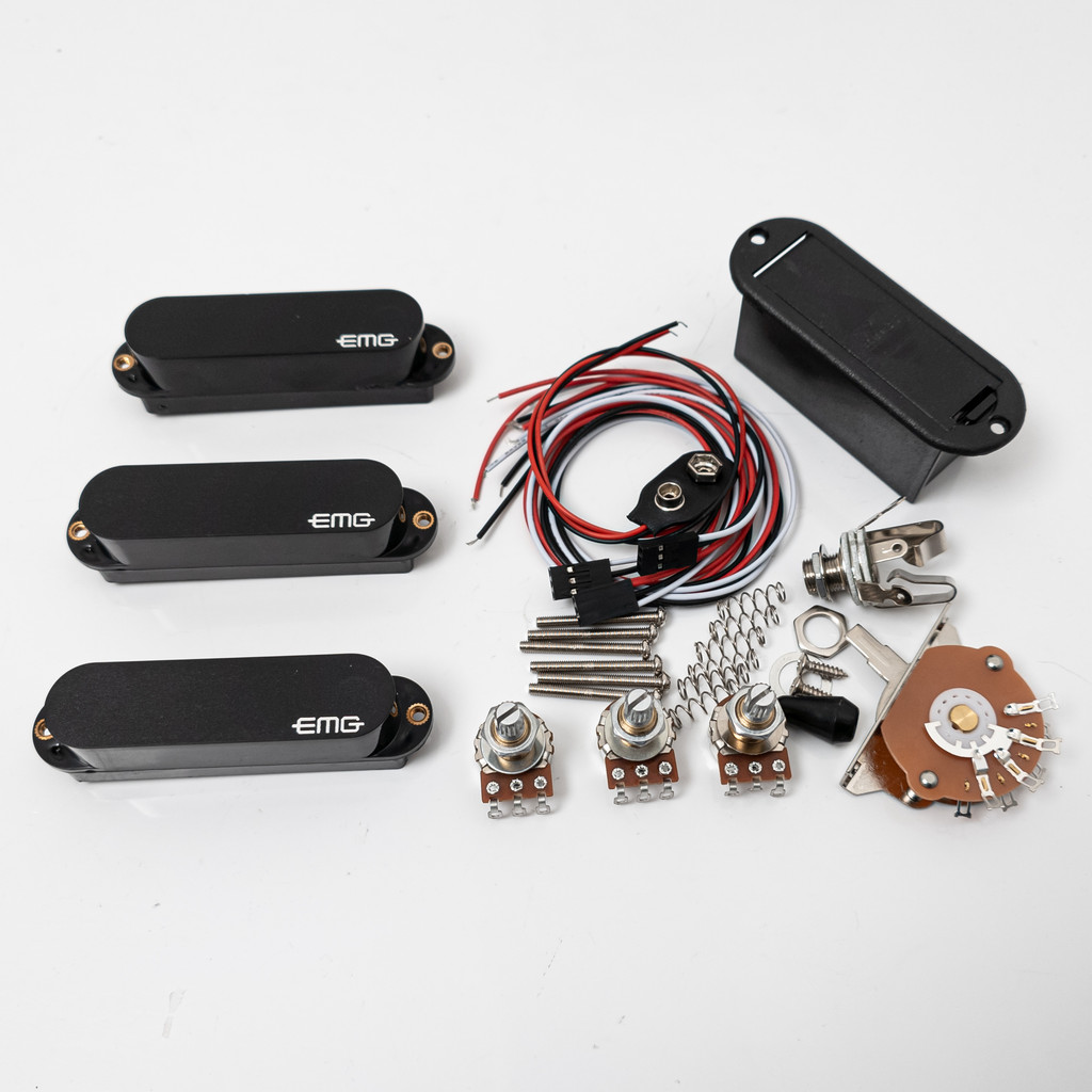 EMG 3 Active Single Coils Pickups SSS Pickups 1 เล่ม 2 โทน 5 ทางใบมีดสายไฟอุปกรณ์เสริมระดับมืออาชีพ