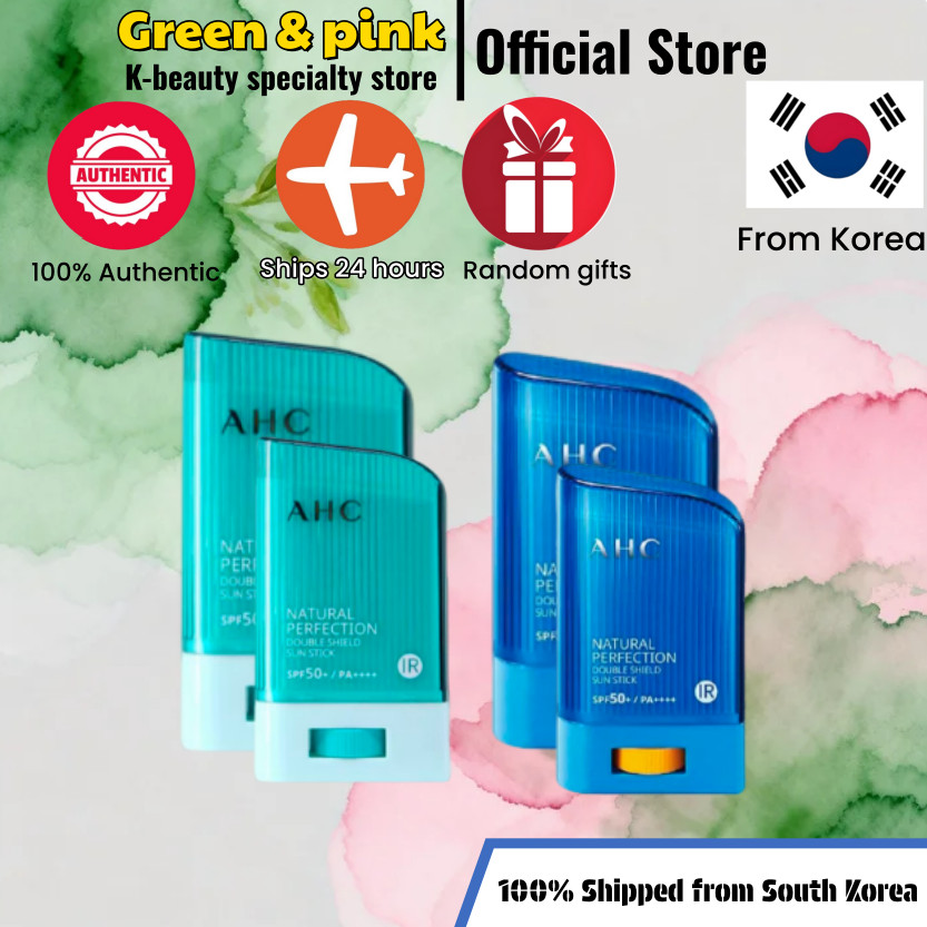 [AHC]Double Sunscreen Stick Green 14g{22g}/Double Sunscreen Stick Blue 14g{22g}