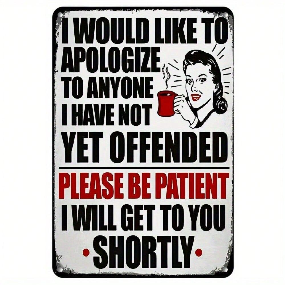 HELLOYOUNG Retro ป้ายดีบุกโลหะ Wall Art 8x12 นิ้ว Vintage ตลกตกแต่งสําหรับ Home Bar Man Cave Rustic 