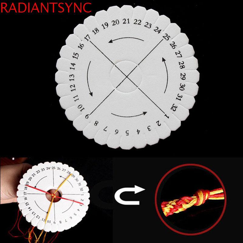 RADIANTSYNC เครื่องมือทําด้วยมือรอบและสแควร์ Braiding Disc/Disk Kumihimo 2 ชิ้น/เซ็ตเครื่องประดับ De
