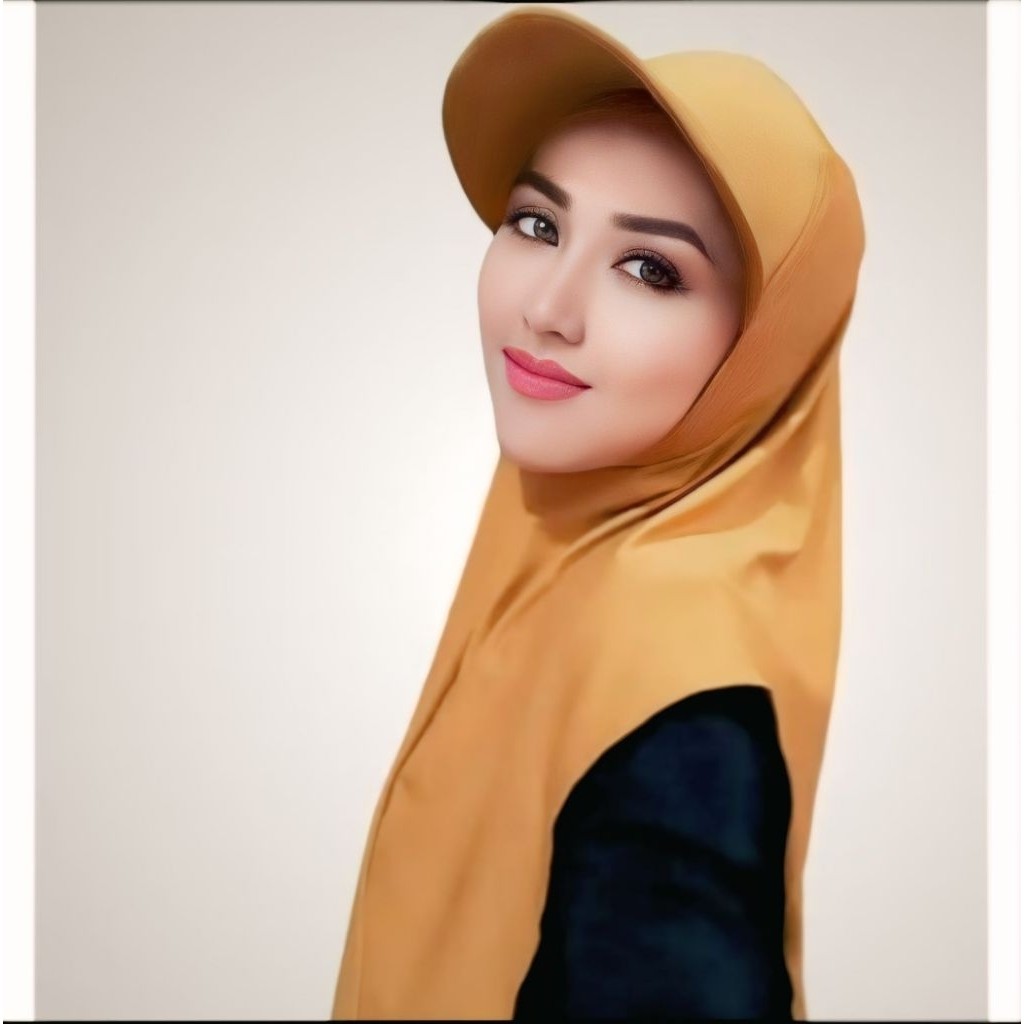หมวก Hijab Sport Mustard Color ไซส์ M และ L