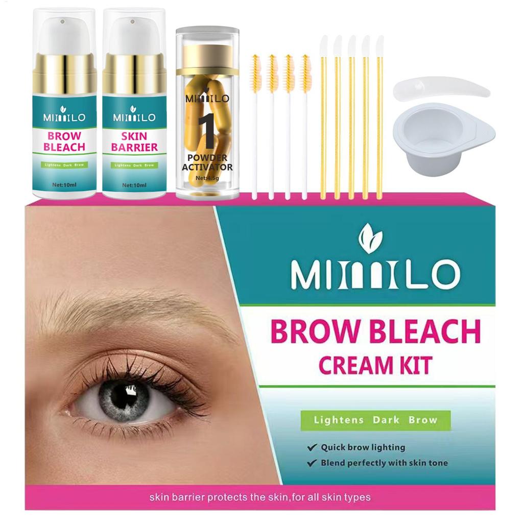 Brow Bleaching Kit Eyebrow Lightener Gentle Eyebrow Dye Kit สําหรับผู้หญิงหญิง Fast แต่งหน้า Brow Bl