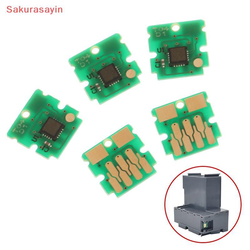 {Sakurasayin} 1/5 ชิ้น T04D100 T04D100 T04D1 EWMB2 หมึกกล่องบํารุงรักษาชิปสําหรับ EPSON L6160 L6168 