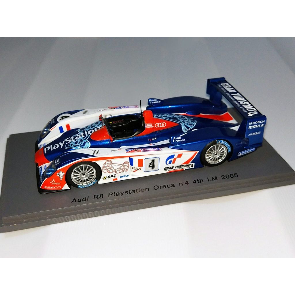 1/43 Spark Audi France Team R8 Le Mung No. 2006 เบอร์ รถ 4 คัน, เคลือบเกม GT4 แพลตฟอร์ม ปล2, หายาก [
