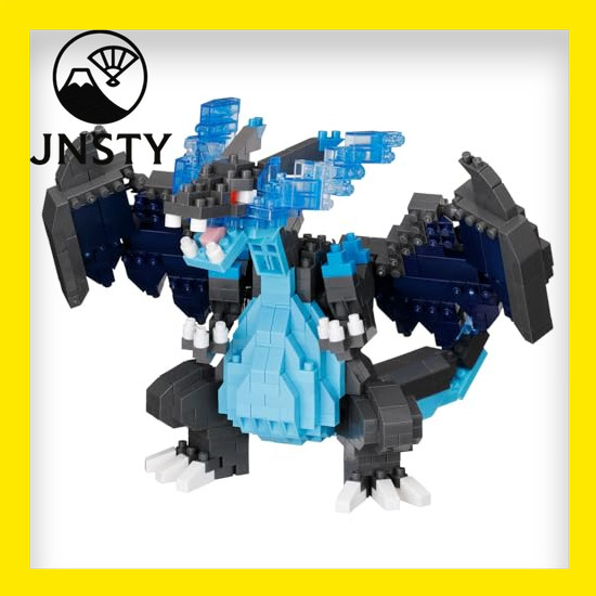 【Direct From Japan】 Kawada NanoBlock Pokemon Mega Lizardon X RSNBPM_R12