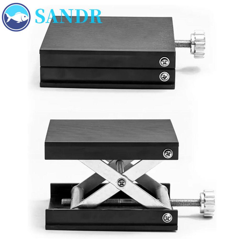 SANDR Lab Jack Stand Platform, ขยายความสูงช่วง Lab Lift Stand Table, น้ําหนักเบาปรับ Anti-rust ใช้งา