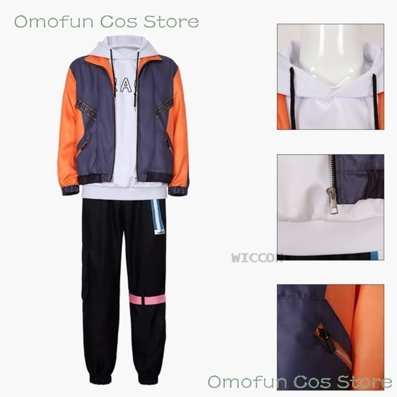 Shinonome Akito คอสเพลย์เครื่องแต่งกายวิกผมโครงการ Sekai สีสันคอสเพลย์ Pjsk VBS ชุด Halloween Party 