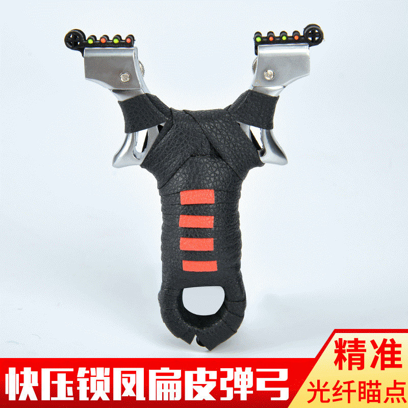 Spring quick-release lock Cross-Fiber Optic Sight Slingshot Alloy quick-release clamp Flat Rubber Ba