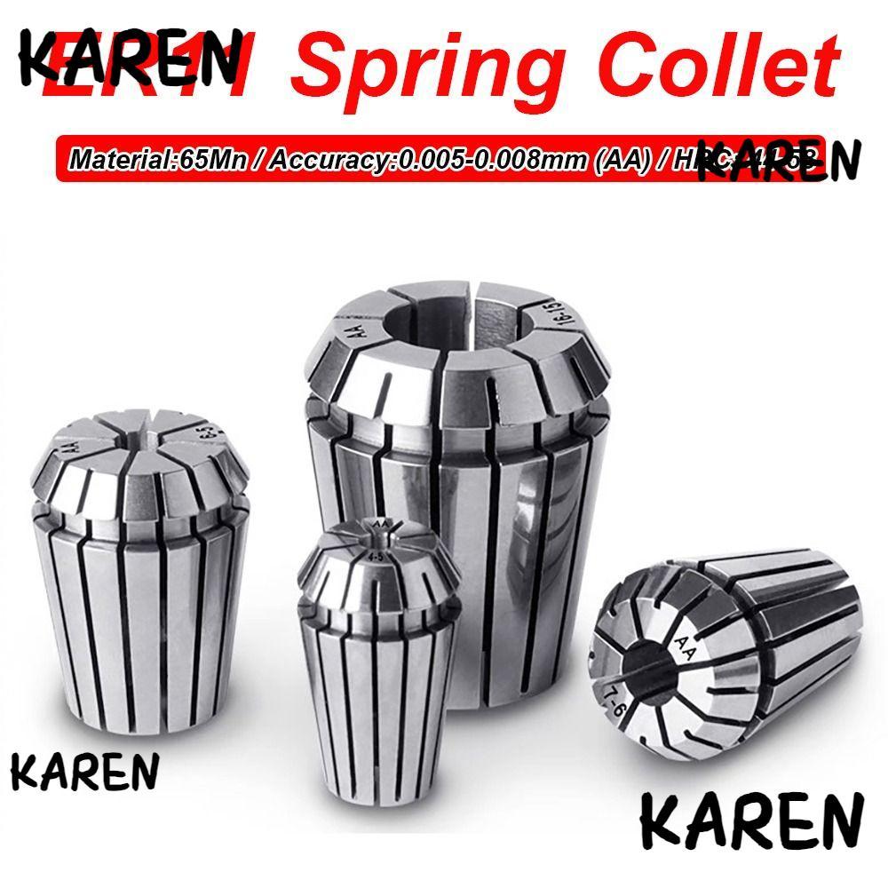 KARENGOODS ER Collet, 1mm-8mm 1/8" Spring Collet, ER11 เจาะ Collet CNC แกะสลัก