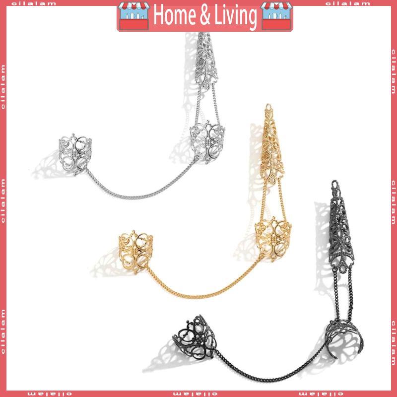 CI Finger Nail Ring Knuckle-Finger Armour-Cover Tip Nail-Cap Loop Ring Women