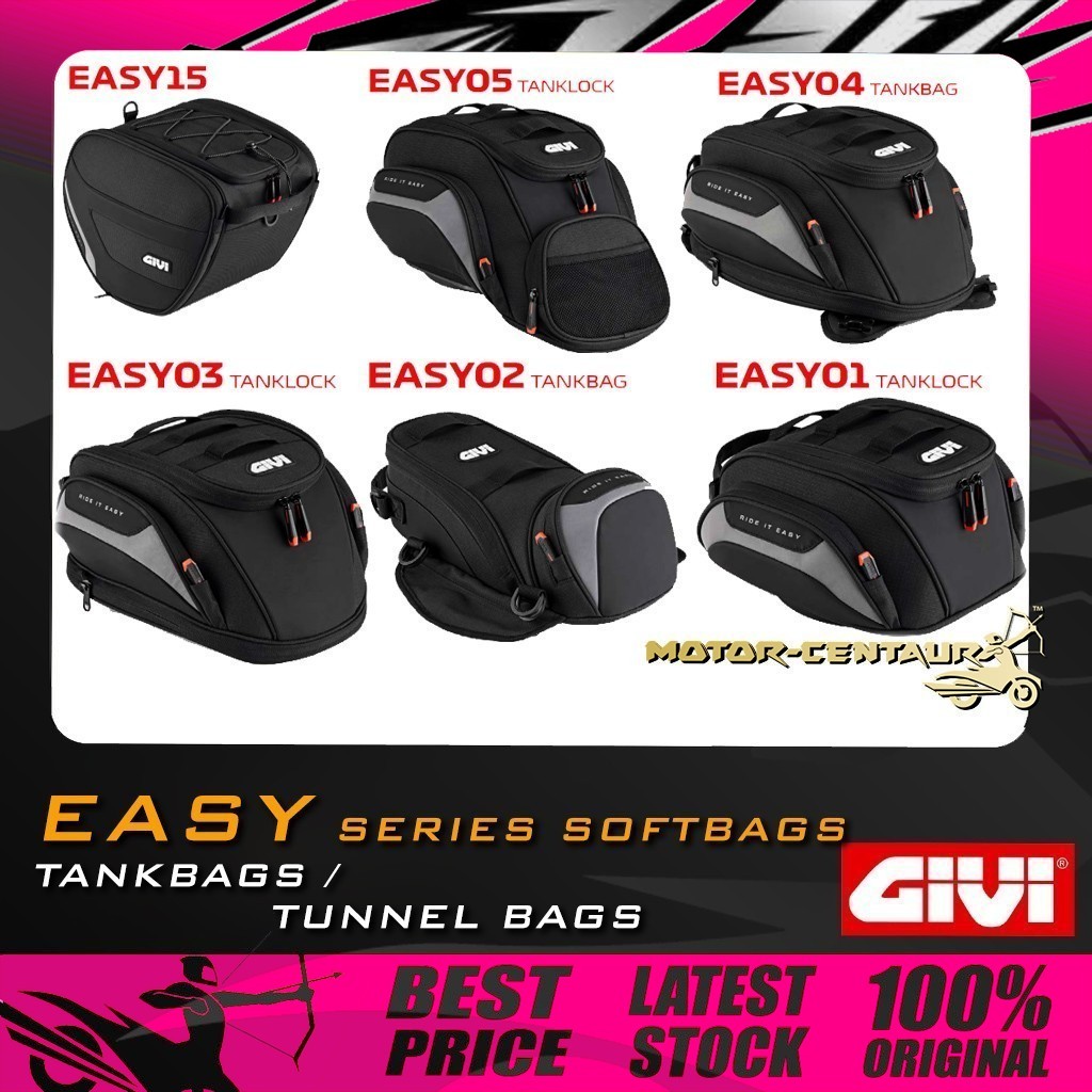 BEG GIVI MAGNETIC/TANKLOCK TANK/ TUNNEL BAG EASY-T EASY01, EASY02, EASY03, EASY15, EASYSH