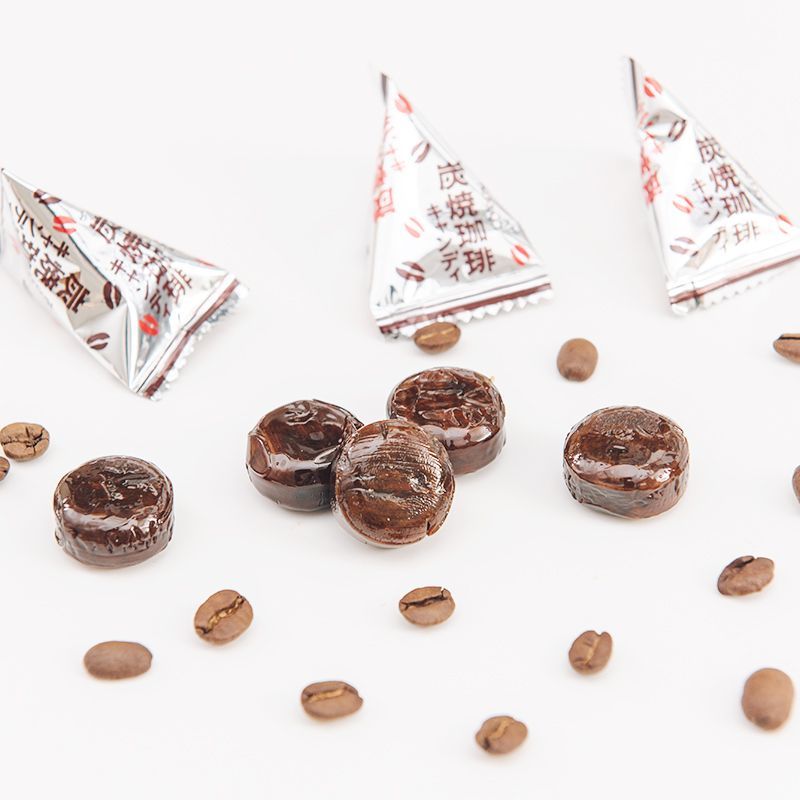 ขนมนําเข้าจากญี่ปุ่น Kasugai Charcoal Grill Coffee Candy 62g Coffee Candy Casual Wedding Candy Snack
