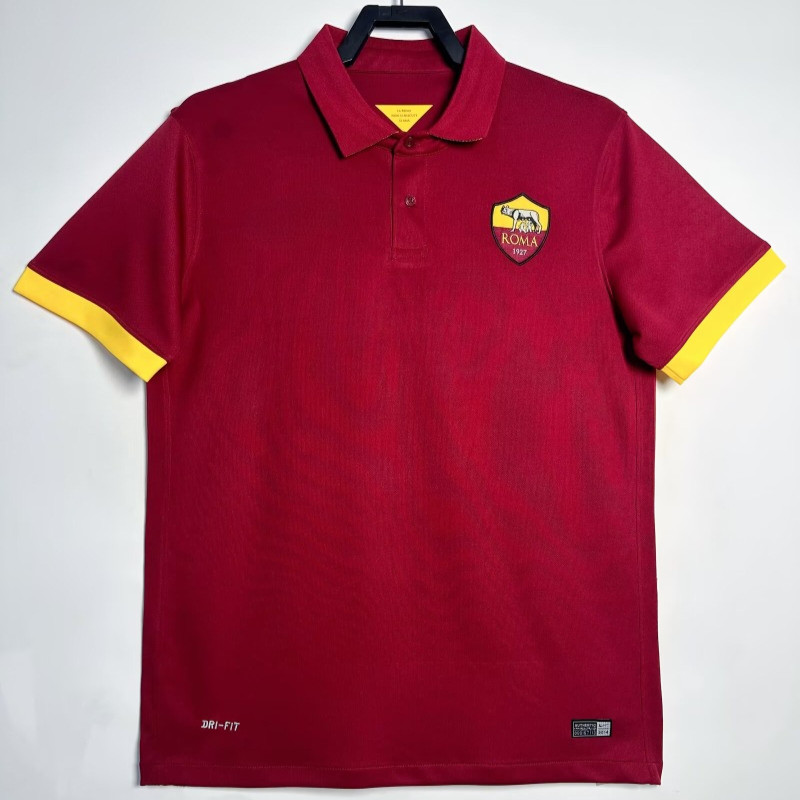 เสื้อฟุตบอลแขนสั้นสไตล์เรโทรสีแดงสำหรับท่านชาย ไซส์ S-XXL