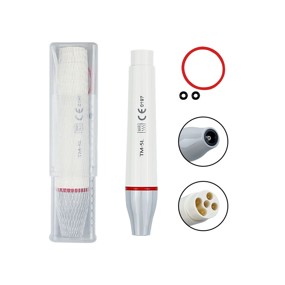 COD คอลเลกชันของขวัญฟรี [คุณภาพดี] Woodpecker Ultrasonic Scaler Handpiece 3H 5L วัสดุจับพร้อมอุปกรณ์ LED เครื่องมือทันตกรรมจับอุปกรณ์ LED พร้อม 3 เคล็ดลับ