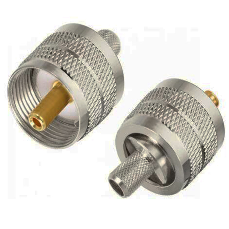5pcs UHF PL259 ชายปลั๊ก Crimp สําหรับ RG8X RG-8X LMR240 RG59 50-4 Coaxial Coax Cable Connector อะแดป