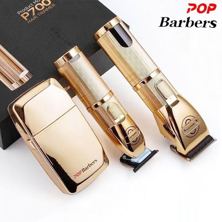Pop Barbeiros P800 P700 P600 ปัตตาเลี่ยนผม Trimmer สําหรับผู้ชายตัดผมมืออาชีพและตกแต่ง