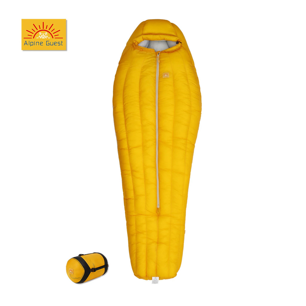 Original Alpine Guest Ultralight 95% 850fp 700g เป็ดลงเติมถุงนอนกลางแจ้ง Camping Cold Weather Sleepi