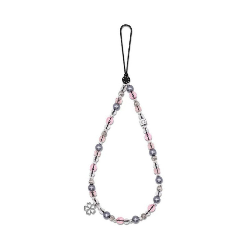 CASE Co-Branded Japanese Cherry Blossom Gold Silver Mobile Phone Chain Lanyard Couple Portable Anti-Lost Beaded Creative Wrist Lanyard