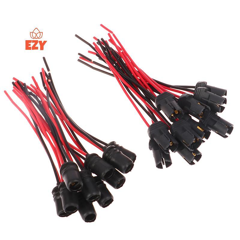EZY 10pcs DC12V T10 W5W 194 168 Soet Marker Light Holder Connector ลวดหลอดไฟสายรัดเปลี่ยนอะไหล่รถยนต
