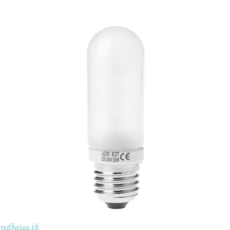 Redbaiaa 220V-240V 250W JDD E27 ไฟฉายหลอดสําหรับสตูดิโอถ่ายภาพแฟลชไฟ LED