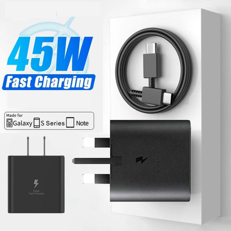 Type-C Adaptor Fast Charging Phone Charger PD 45W USB C Plug Power Adapter Super Fast Type C Adapter