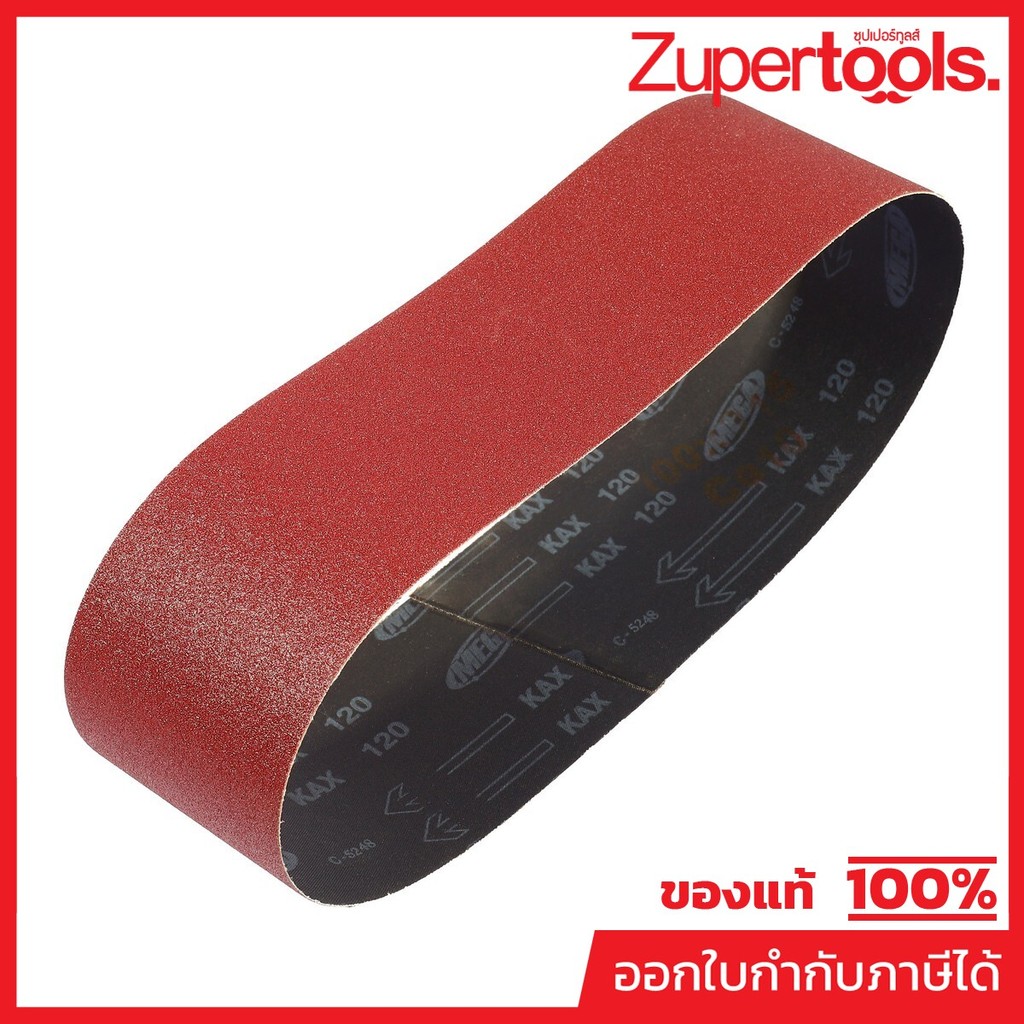 TOA ผ้าทรายสายพาน ขนาด 4X36 นิ้ว #120 รุ่น MEGA ผ้าทรายรถถัง (100x915 มม.) เหมาะสำหรับงานขัดลบคม (ทีโอเอ)