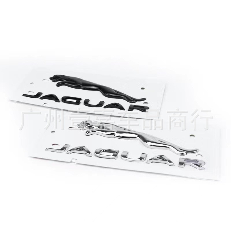 เหมาะสําหรับ JAGUAR โลโก้รถ JAGUAR ด้านหลังหางโลโก้รถสติกเกอร์ JAGUAR XJ XF F-TYPE ดัดแปลงด้านหลังป้