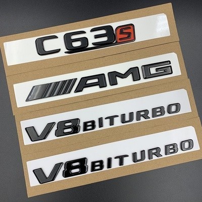 Mercedes-Benz Benz Wordmark C-Class E-Class S-Class ดัดแปลง AMG โลโก้รถ C43C63 E43 S63 S65L E63S โลโ