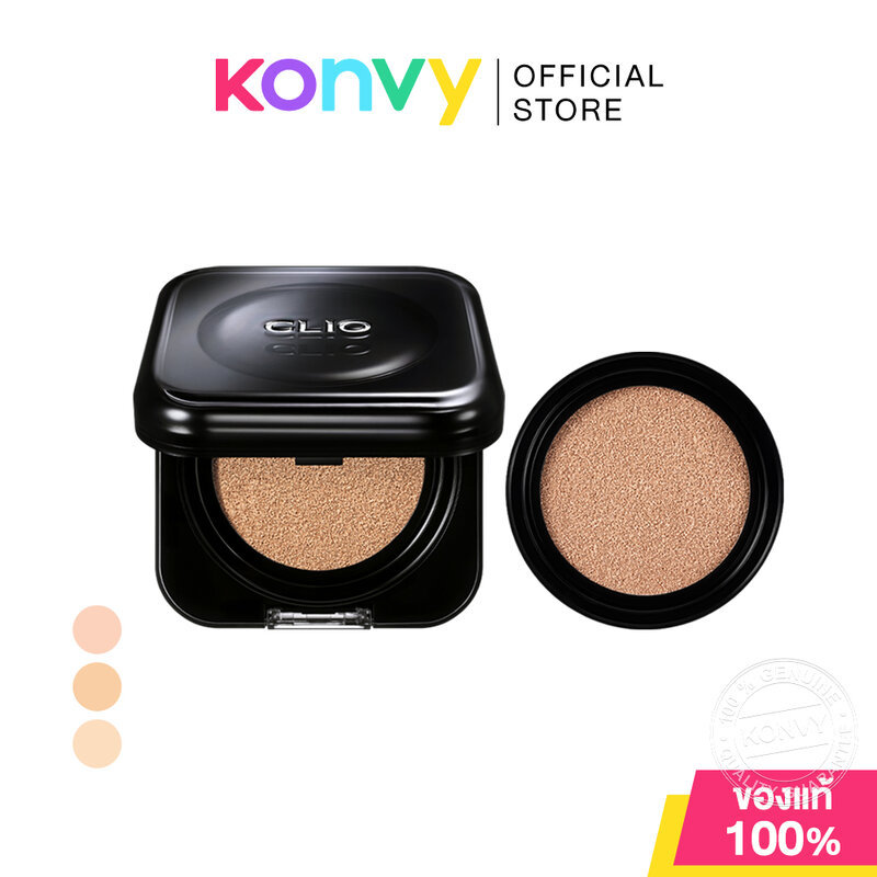 CLIO Kill Cover Founwear Cushion SPF40 PA++ 15g + Refill 15g คลีโอ คุชชั่น ปกปิดขั้นสุดแบบ Semi-Matte
