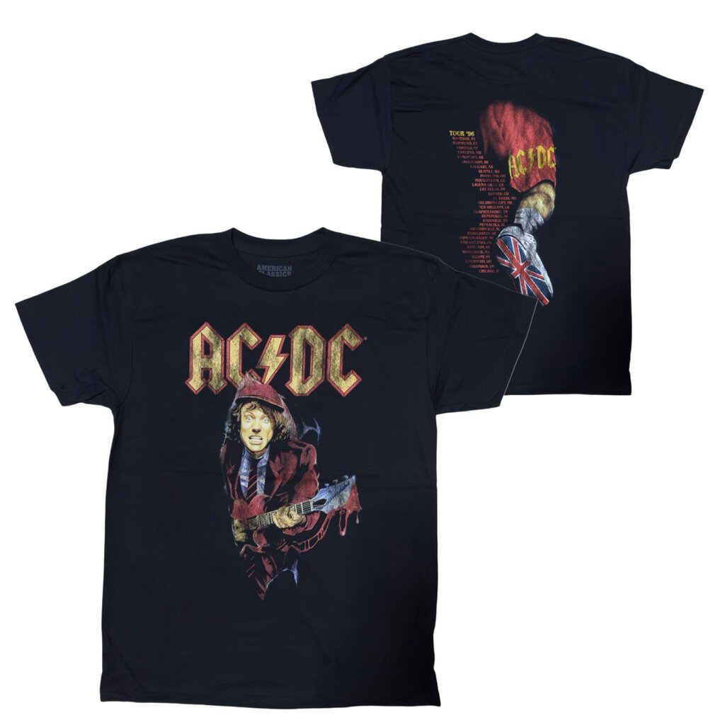 เสื้อวง AC/DC - ACDC TOUR 96 (ดำ) T-SHIRT ลิขสิทธิ์แท้ USA