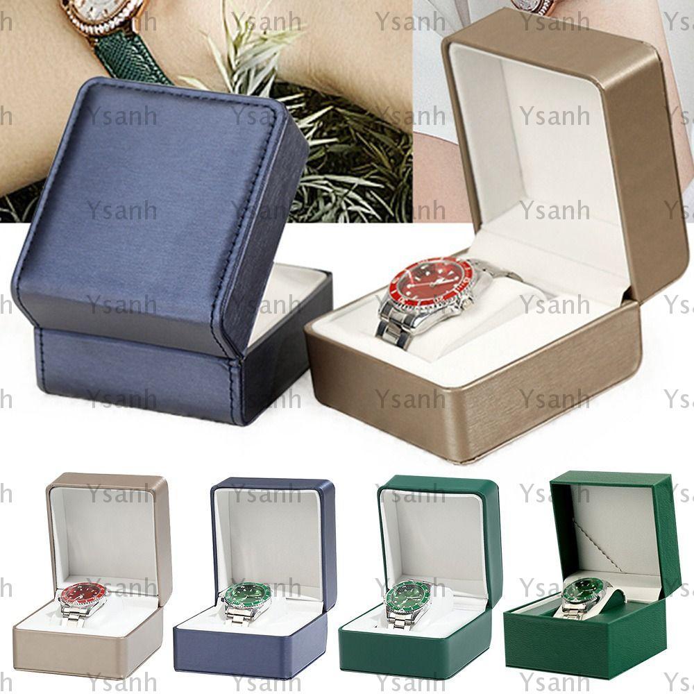 YSANH Watch Box Vintage Wrist Watch Holder หนัง PU