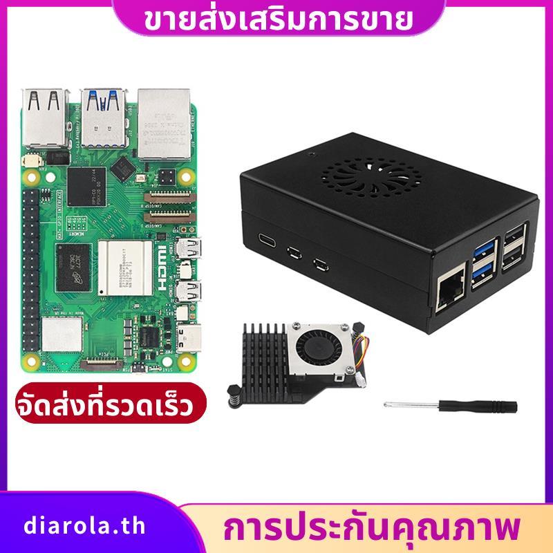 สําหรับ IRasptek Kit สําหรับ 5 8GB RAM 8GB Board Pi5 เคสโลหะ Active Cooler diarolath