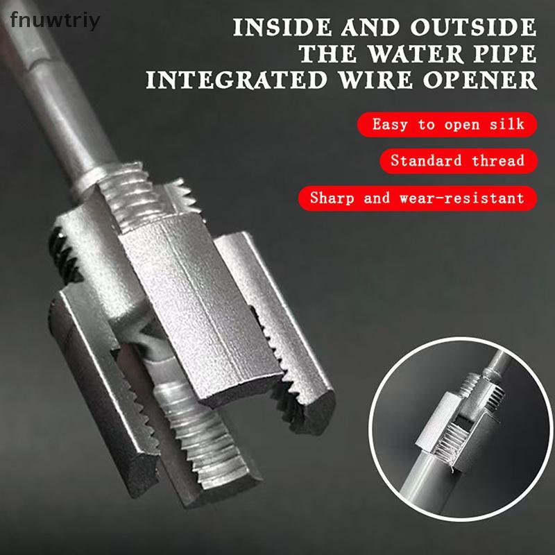 [fnuwtriy] Thread Integrated Internal External Threading Tool Electric Drillpatible PVC Threader Kit