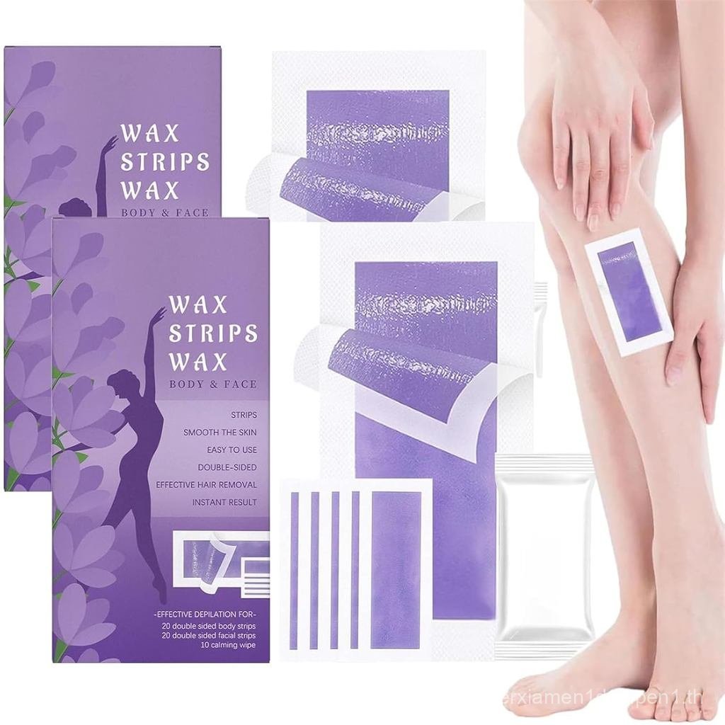 Wax Strips for Hair Removal, Gentle Quick Smooth Remover Body Wax, Double-Sided Body Waxing Strips K