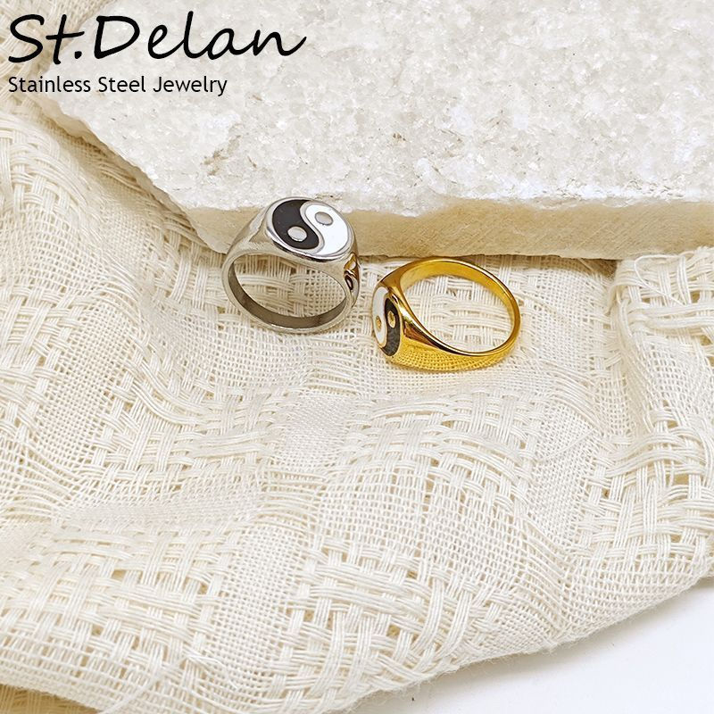 New Product#ST.DELAN New model of the Bagua array open-ended Yin-Yang Tai Chi Bagua retro ring with 