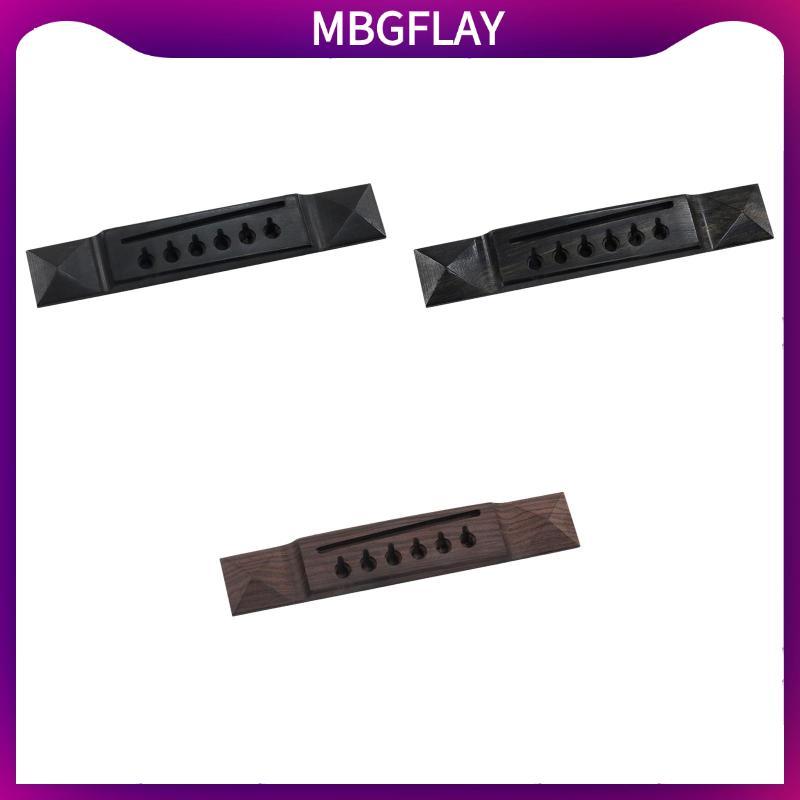 [mbgflay] กีต้าร์โปร่ง Ebony Bridge เปลี่ยนไม้ทนทานสําหรับอุปกรณ์กีตาร์คลาสสิก