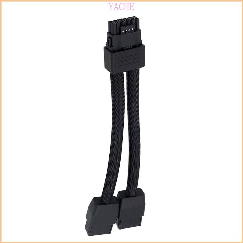 YECHE 12VHPWR GPU สาย 2x8PIN ถึง 16PIN GPU สายไฟสําหรับกราฟิกการ์ดสมัยใหม่สายต่อสําหรับ 3090Ti 4070T