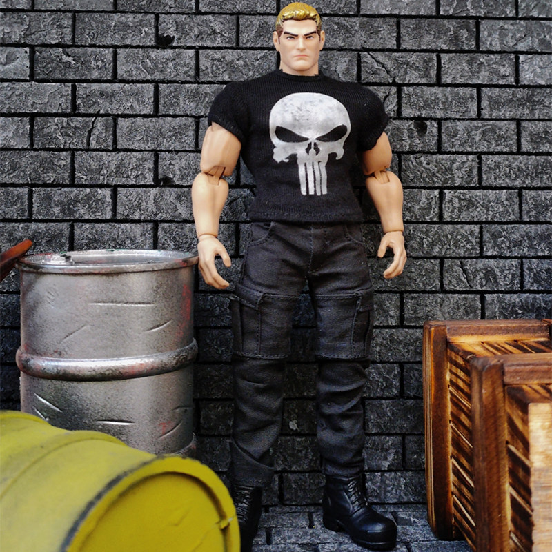 ไม่รวมตุ๊กตา] 1/12CRAZY รูป MUFF ADAM ชาย 20 ซม.Action Figure Square Big Head GW ผ้าเสื้อผ้า Punishe